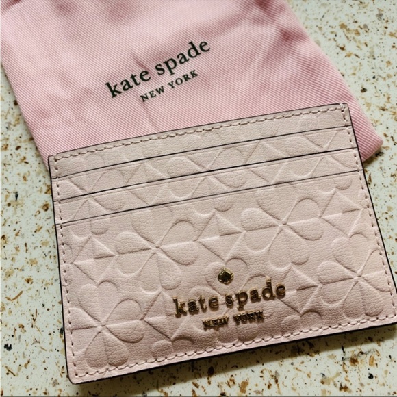 NWT Kate Spade Embossed Card Holder - Picture 2 of 4